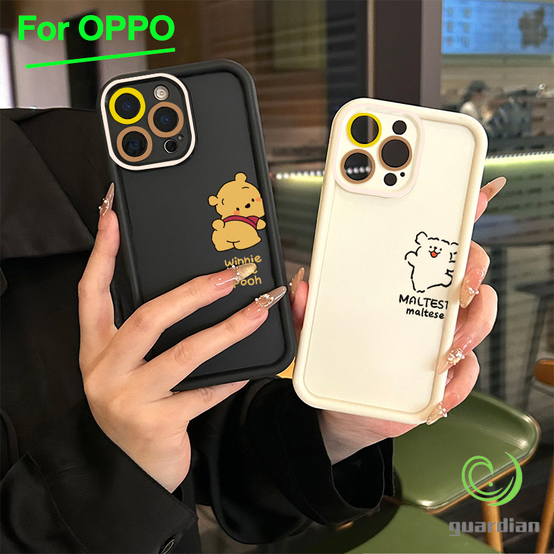 สำหรับ เคสโทรศัพท์ OPPO A3 A3X A60 5G A9 A18 หมีน้อย A38 A15 A15s A60 A35 A17 A17K A79 5G OPPOA57 4G A55 A77 A77S