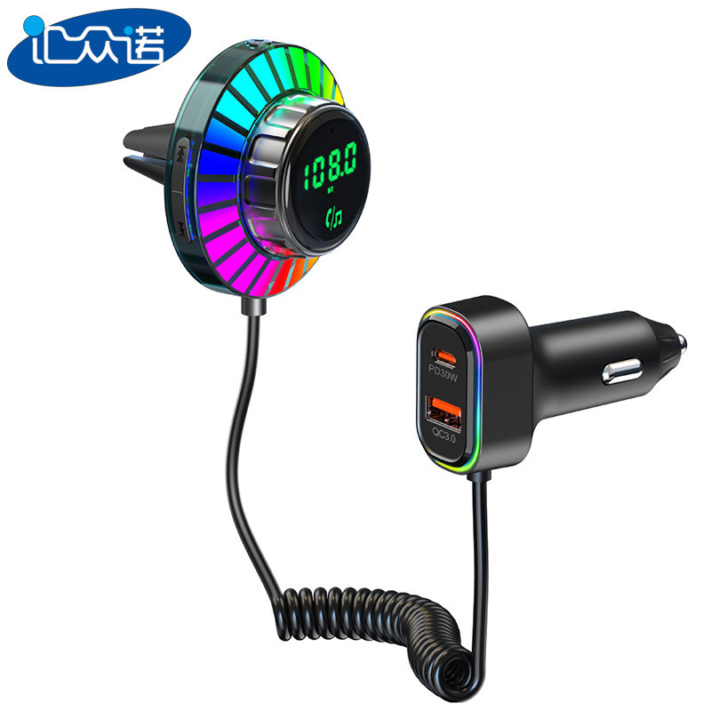 BC96 Pickup Car Bluetooth FM Transmitter Car mp3 Player ที่ชาร์จแบตในรถสไตล์ใหม่ PD Fast Charge 4.6