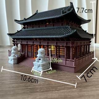 พร้อมโคมไฟ วัด Taihe สไตล์จีนสถาปัตยกรรมรุ่น Palace ตกแต่งถั…