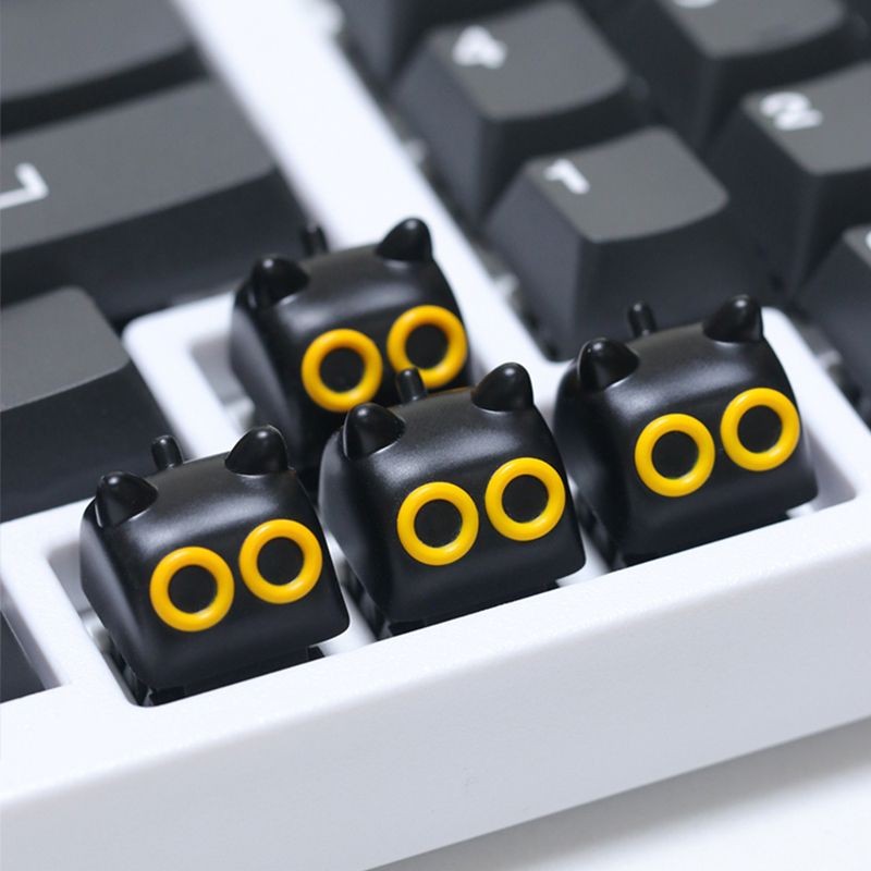 Cat Keycaps น่ารัก MX สวิทช์ 3D Mechanical เรซิ่น Keycaps ESC DIY สร้างสรรค์ส่วนบุคคลการ์ตูนน่ารัก Lord of Mysteries ลูกแมว Keycap