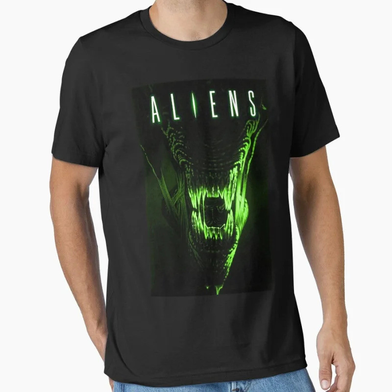 Alien Movie Poster 80-an hoor sci-fi The Predator xenomorph monster เสื้อยืด LV-426 สําหรับผู้ชายขนา