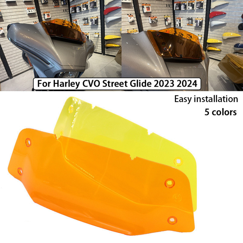 E5G เหมาะสําหรับ Harley CVO Street Glider Street Glide ST กระจกด้านหน้ารถจักรยานยนต์ 20