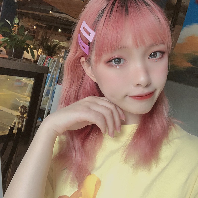 5PCS กิ๊บติดผมสี่เหลี่ยม กิ๊บหนีบผม สไตล์เกาหลี เรียบง่าย แฟชั่นสำหรับผู้หญิง Hair Claw Clip - รูปที่ 3