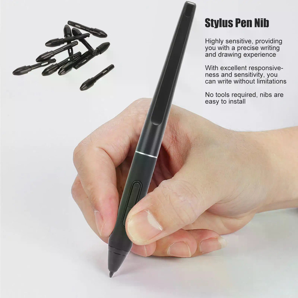 10 ชิ้น PN05 Stylus Nib สําหรับ huion PW500 PW507 - เคล็ดลับปากกาสัมผัสที่ไวต่อพิเศษ