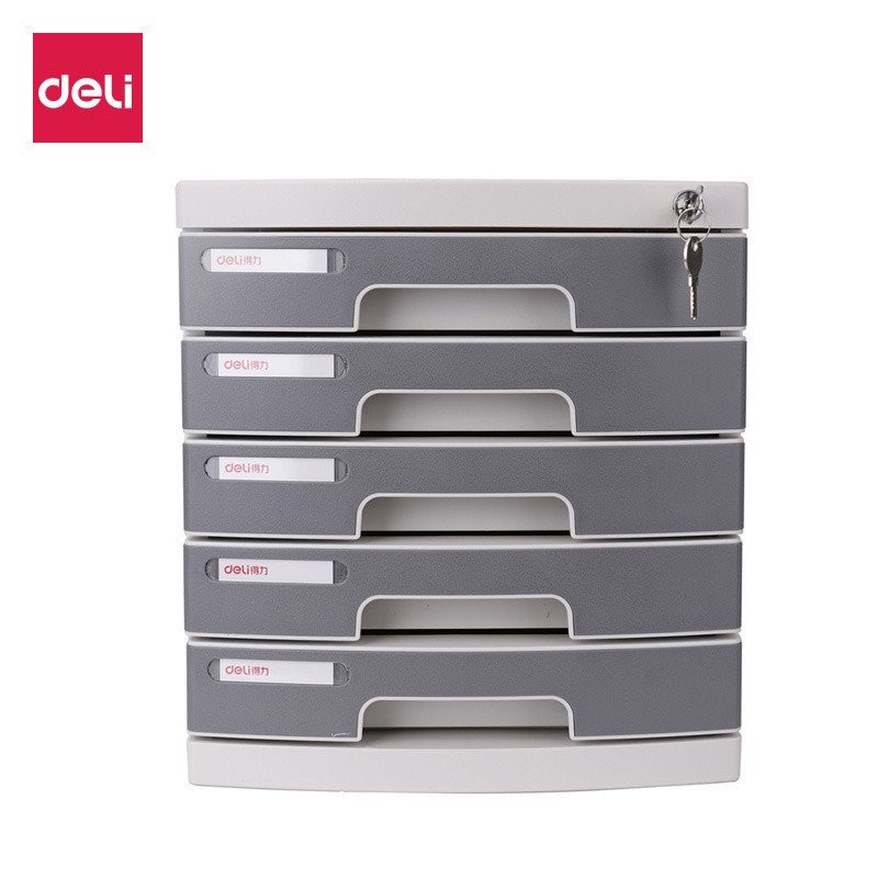 ตู้เก็บเอกสารสํานักงานเครื่องเขียนลิ้นชักตู้เก็บตู้เดลี่สก์ท็อปพลาสติกที่มีการล็อค8855การจัดข้อมูล