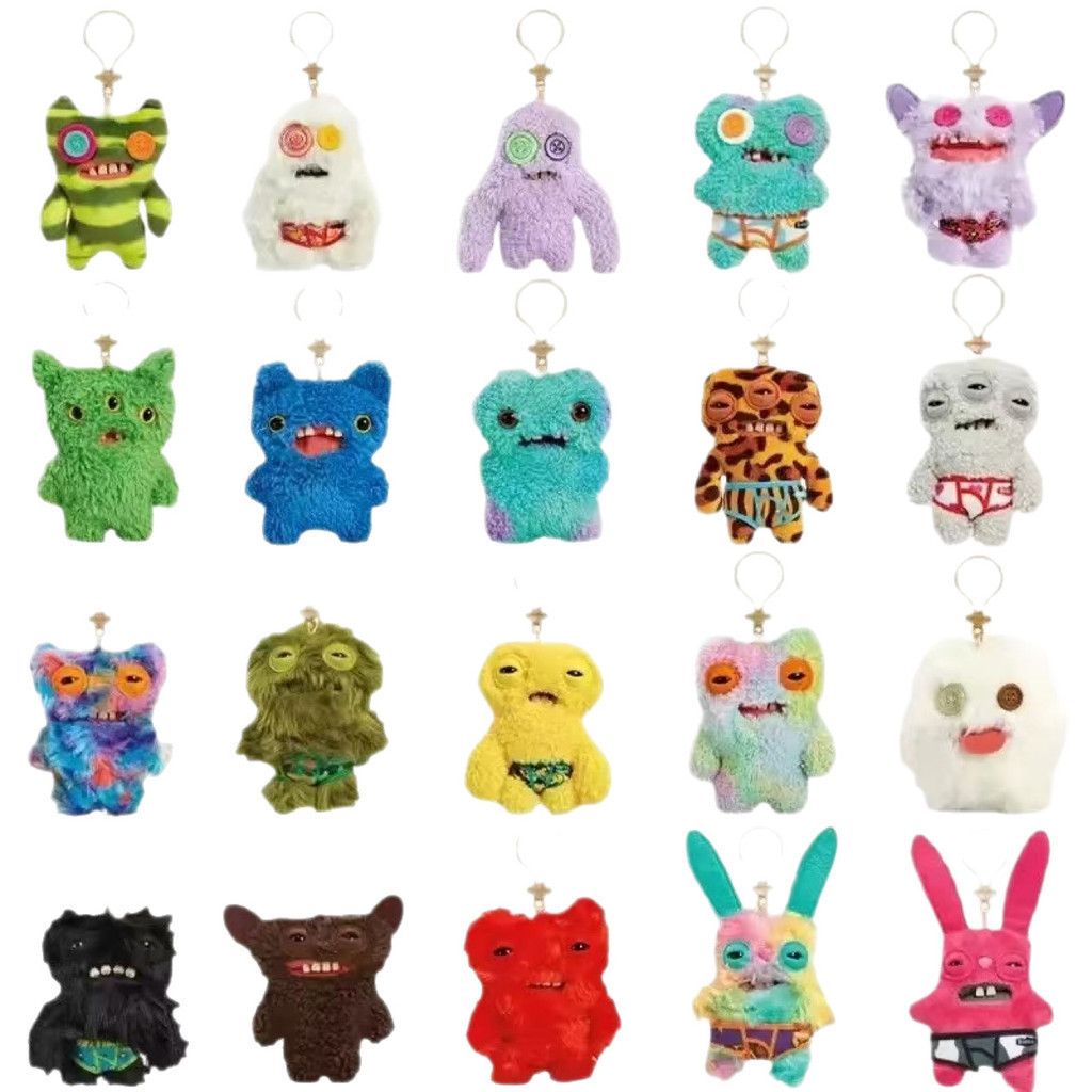 12 ซม.BLIND กระเป๋า Fuggler ตลก Ugly Monster ของเล่นตุ๊กตาพวงกุญแจ Kawaii Fuggler Monster กระต่ายน่ารักตุ๊กตา Peluche ตุ๊กตาจี้ของขวัญเด็ก VPKO XHBK