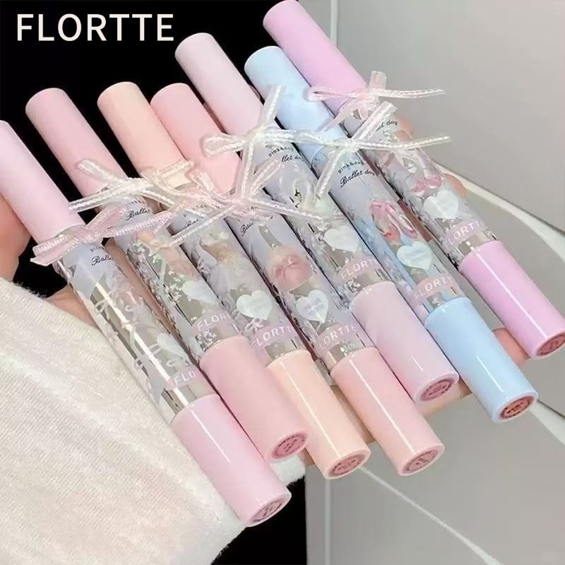 FLORTTE ลิปสติกโบว์เล็ก ลิปกลอส ให้ความชุ่มชื้น ติดทนนาน ไม่ซีดจาง ป้องกันรอยเปื้อน