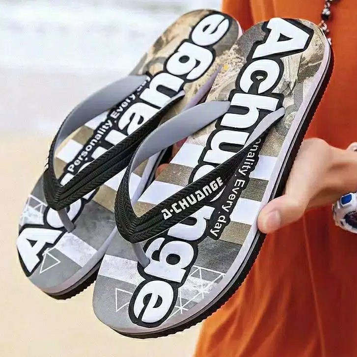 D88 รองเท้าแตะ distro สําหรับผู้ชายพร้อม ACHUANGE motif