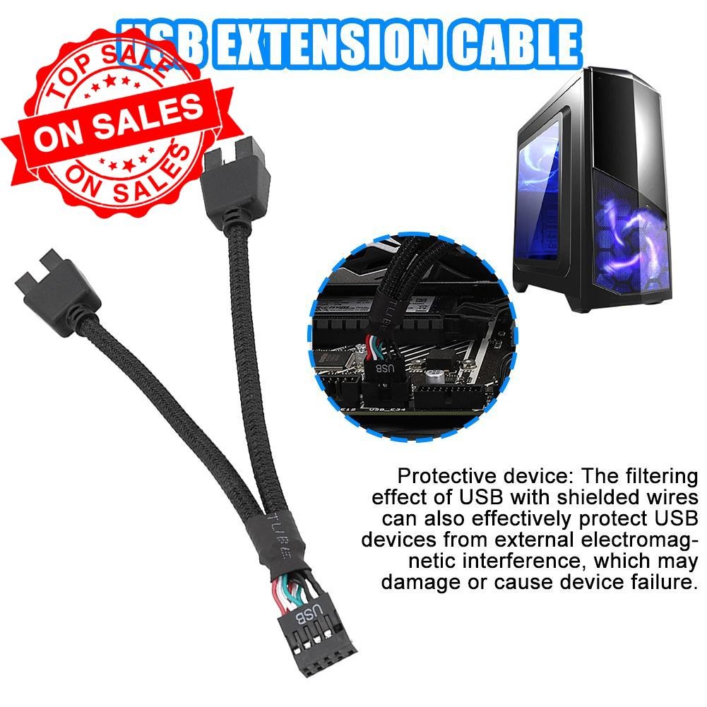 เมนบอร์ด Usb2.0 9-pin To Dual 9-pin One-to-two 9pin Pin 9usb To Dual N1g3