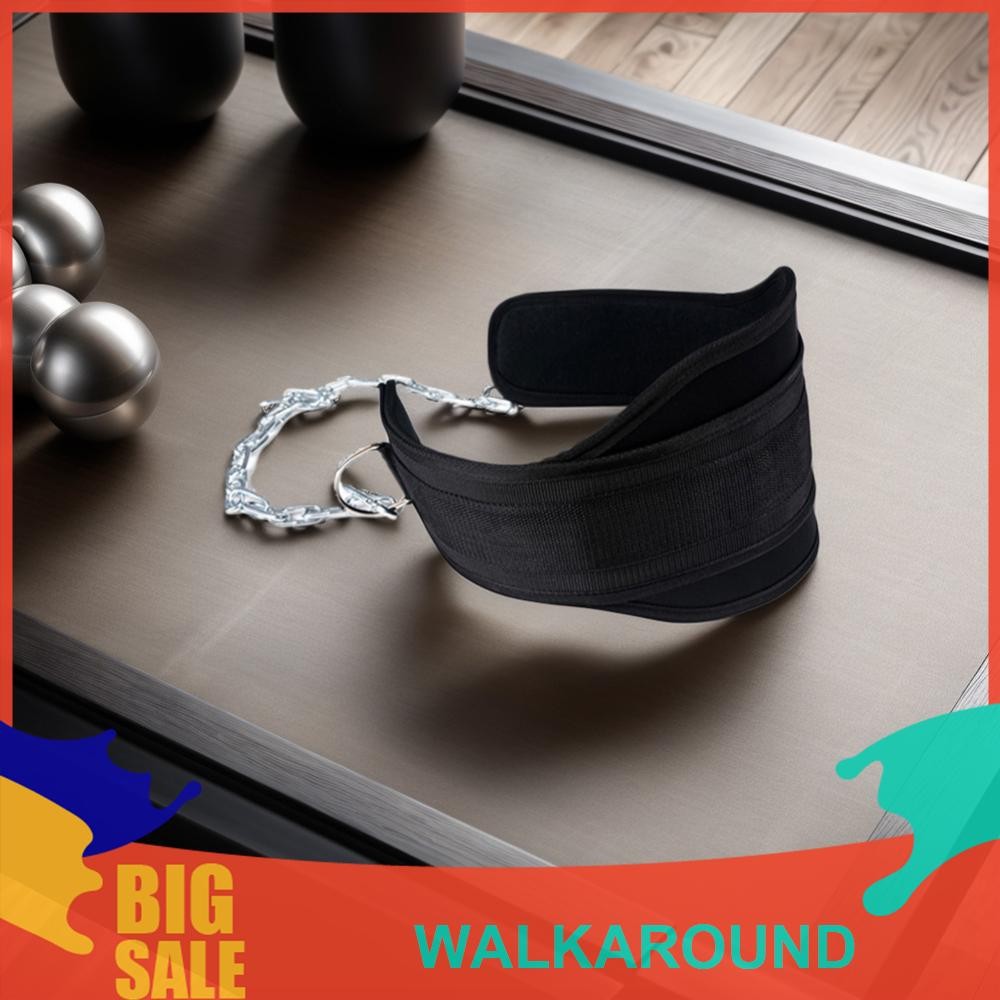 Pull-up Belt Weighted Dip Belt with Chain Neoprene Weight Lifting Dip Belt เข็มขัดยกน้ําหนักเข็มขัดอ