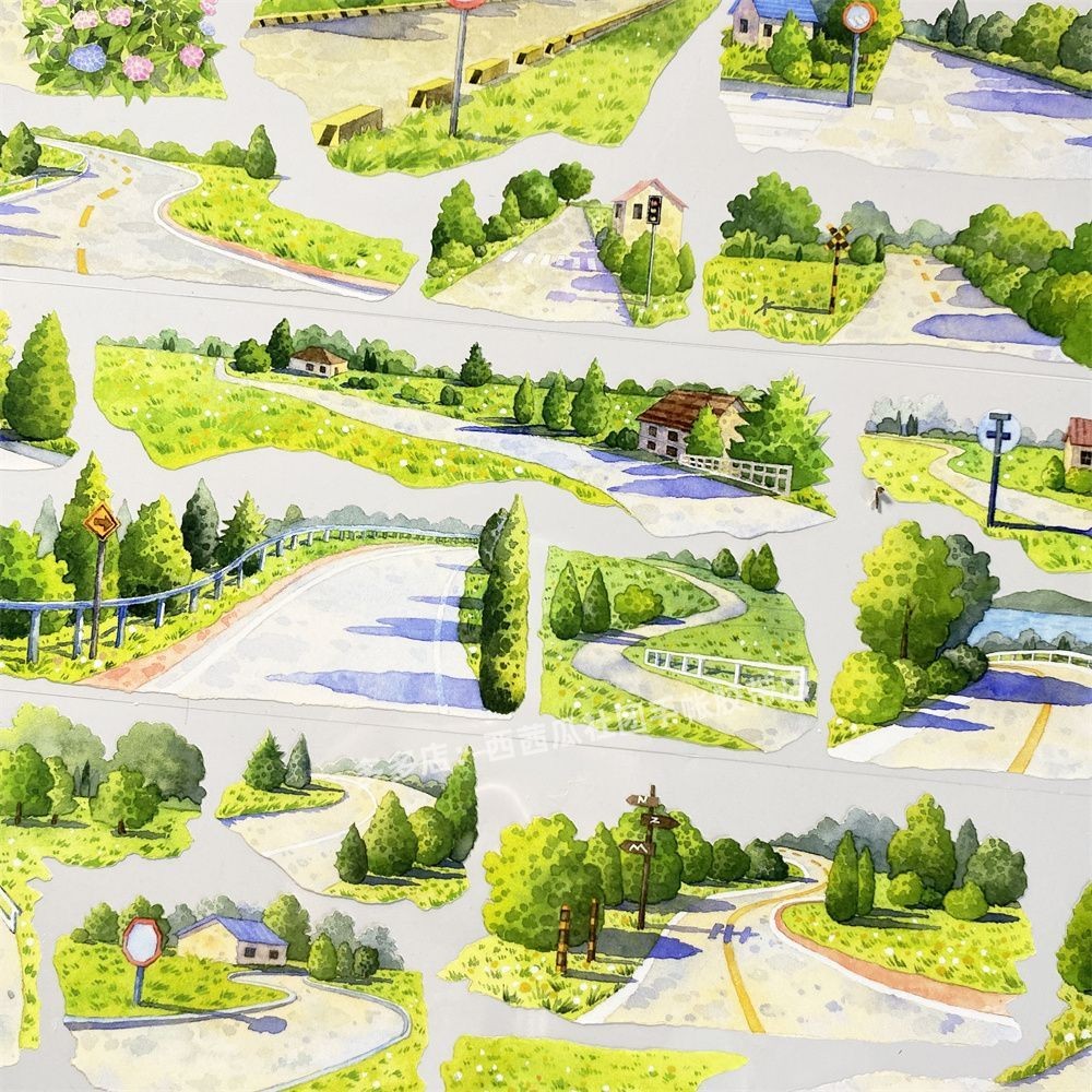 คู่มือ Sub-Packing เทป z82 Homecoming Country Trail zero Town แผนที่สไตล์ PET วัสดุบัญชีไหลกัญชาสติก