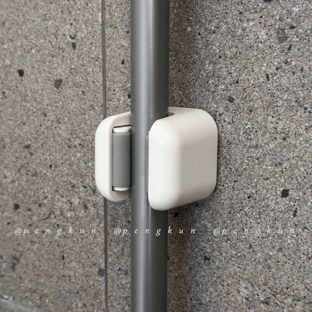 เสริม Mop Clip เจาะฟรีห้องน้ําแขวนผนังเก็บ Strong Non-Marking Hook Mop Fixing Handy