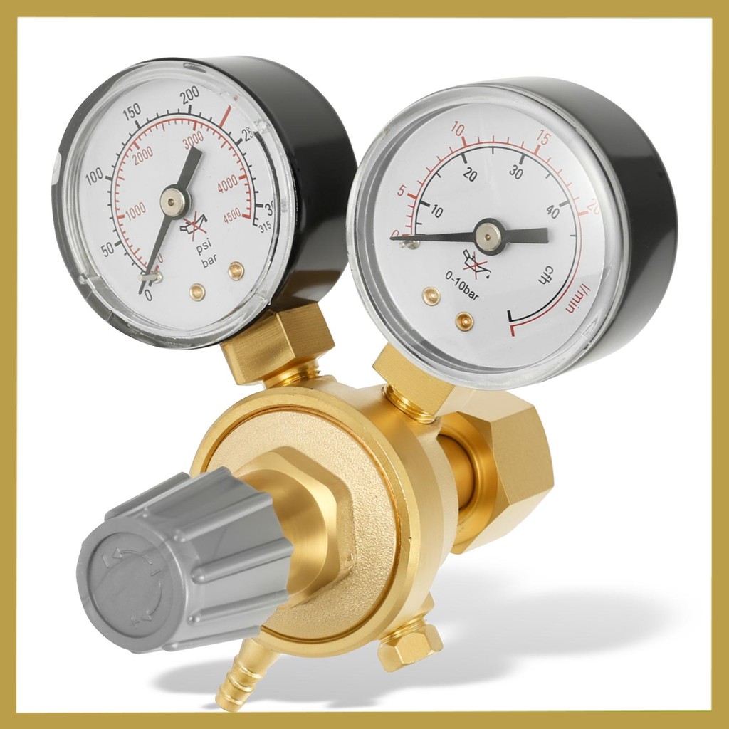 Argon CO2 Regulator ปรับ Mini Argon CO2 Regulator เครื่องวัดความดันสําหรับ Tig และ Mig เชื่อม SHOPSK