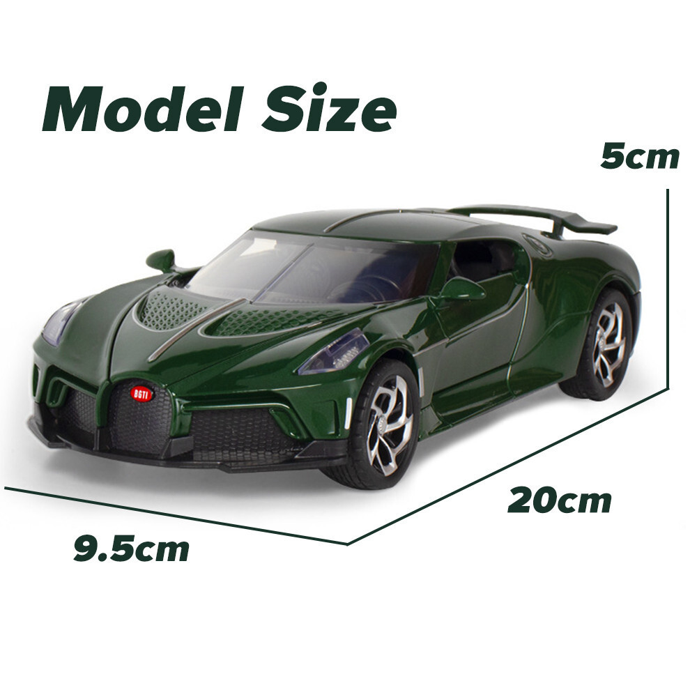 Great 1:24 Bugatti La Voiture Noire Diecast รุ่นรถยนต์ของเล่นคอลเลกชันของขวัญสําหรับเด็กเด็กผู้หญิง