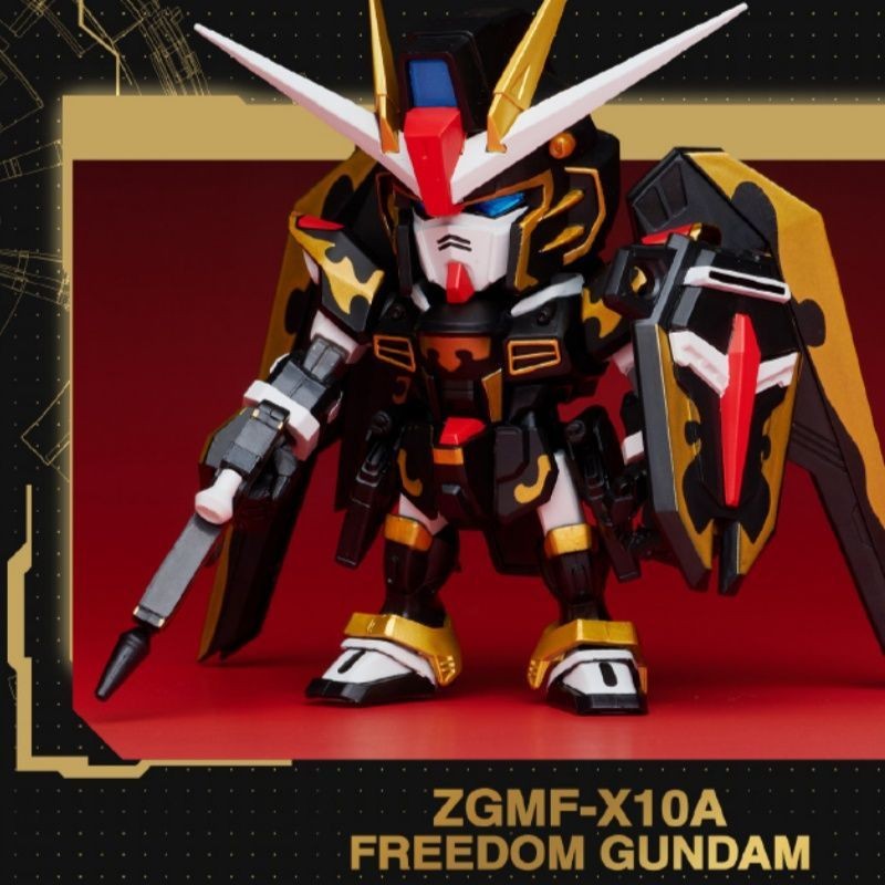 ของแท้ Bandai QMSV MINI 5th Anniversary Series Artist Handmade DIY Freedom Gundam Flying Wings Yuanz