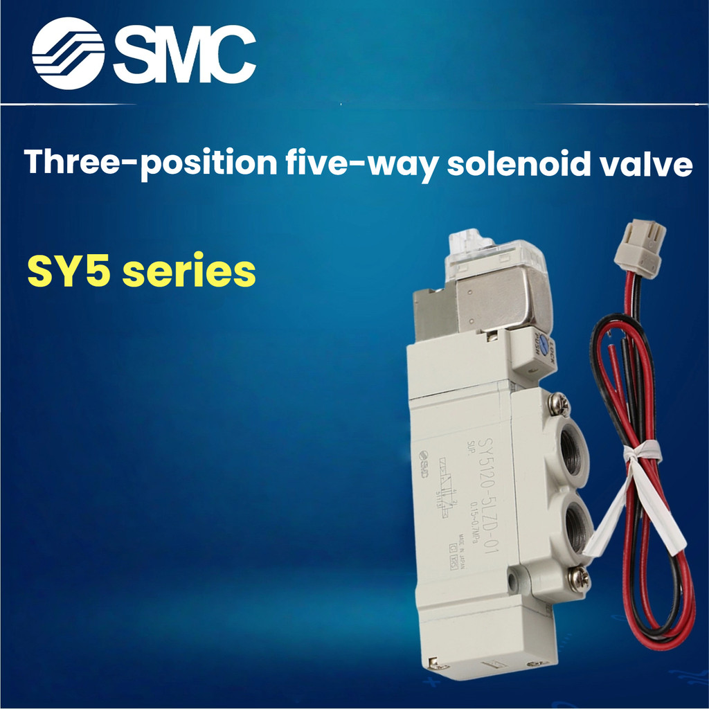 SMC Original SY5120/5220/5320-4/5/6LZD/LZE/DZ/GZ-01-C4-C6-C8 โซลินอยด์วาล์ว