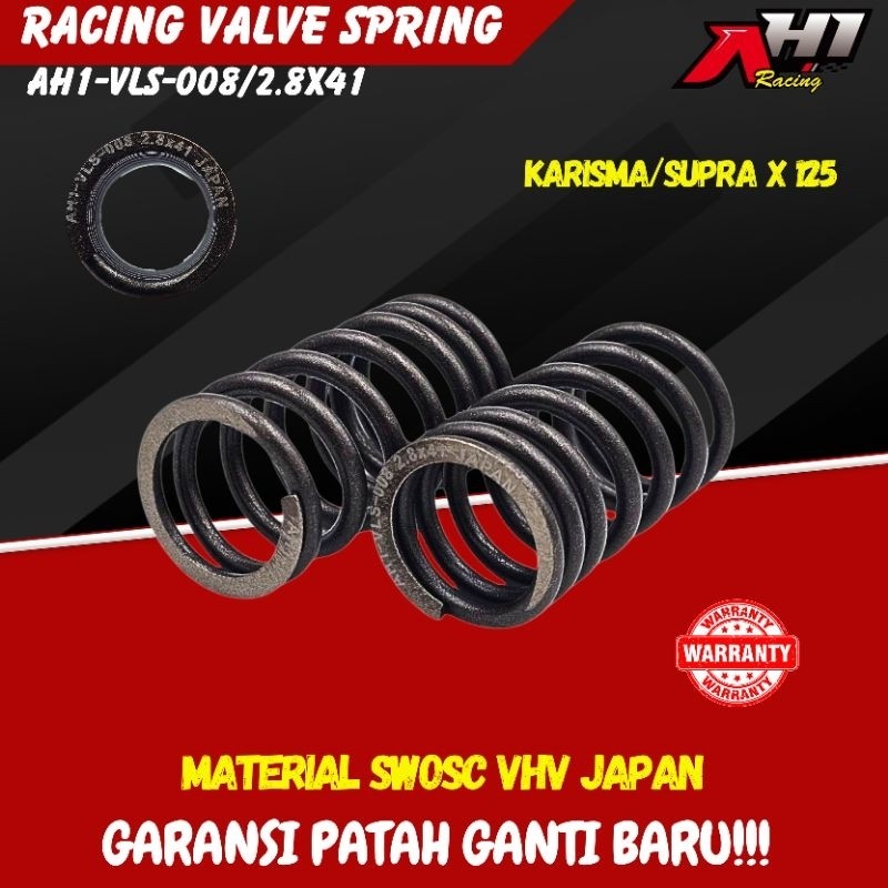 AH1 RACING VALVE SPRING KARISMA SUPRA X 125 KHARISMA KIRANA SWOSC VHV JAPAN METERIAL AH1- VLS-008