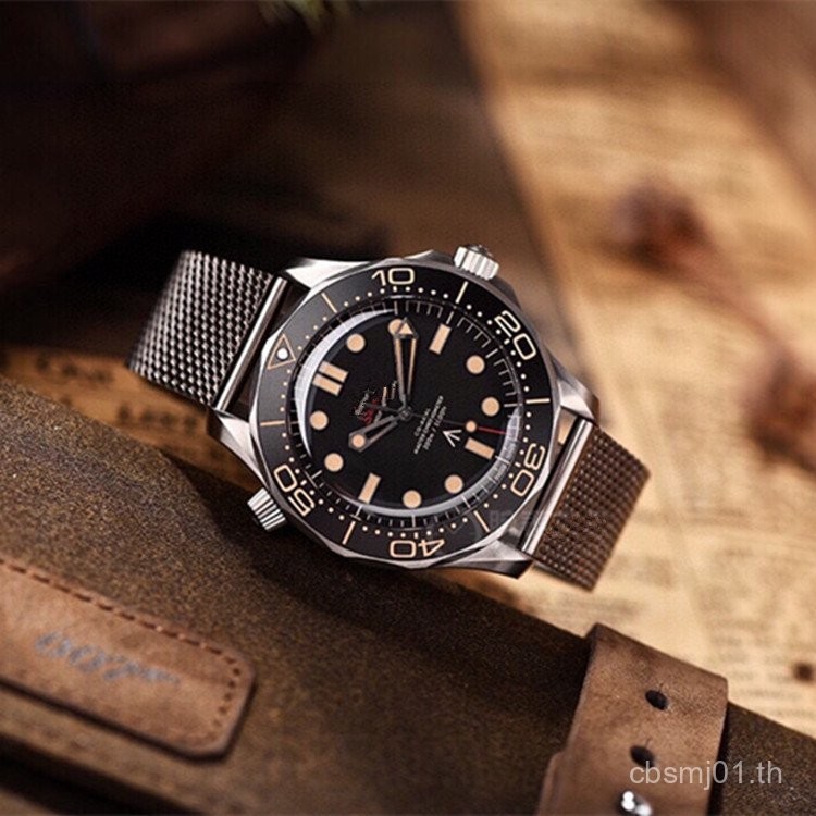 Oujia VS007 ไร้ที่ติต่อ Death Bond Seahorse OR300 Series นาฬิกากลไกอัตโนมัติ Luminous Diving Mens Wa