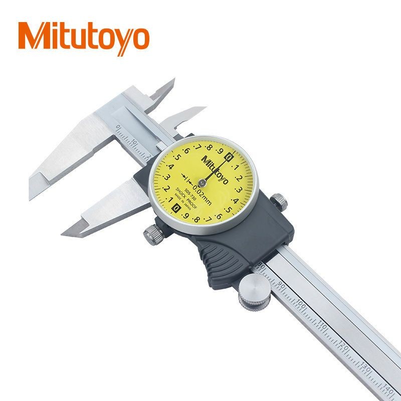 ญี่ปุ่นญี่ปุ่น Mitutoyo Mitutoyo Vernier Caliper พร้อมนาฬิกาสแตนเลสความแม่นยําสูง Caliper Dial Calip