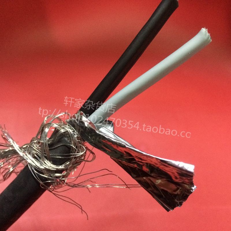 นําเข้า 2-Core 6-Square Wire Cable Shielding Wire Control Wire Square Tin-Plated Sheath Wire 10AWG แ