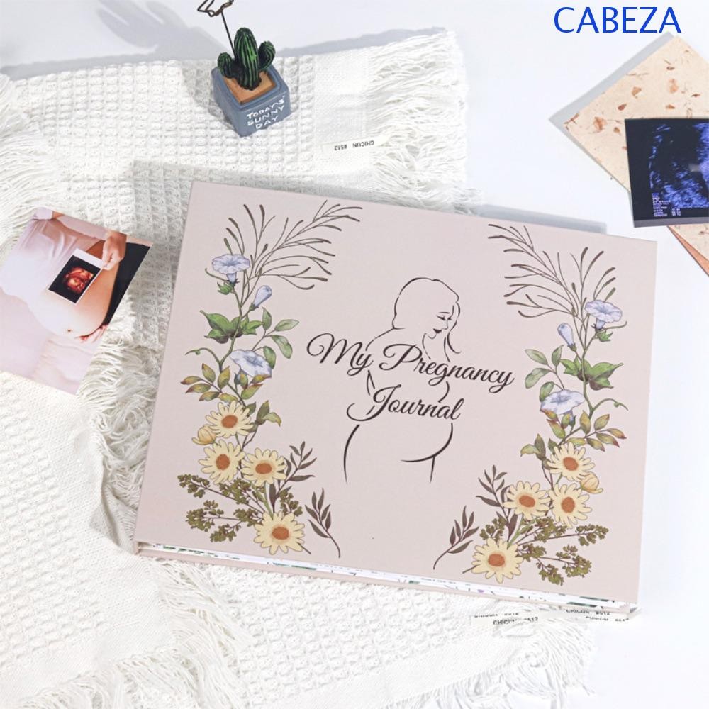 CABEZA การตั้งครรภ์ Journey Memory Book, A4 Keepsake หนังสือตรวจสอบการตั้งครรภ์,แฟ้มการตั้งครรภ์ Perfect Planner Diary Notepad แม่เด็กหน่วยความจําที่ดีที่สุดแม่ของขวัญการตั้งครรภ์