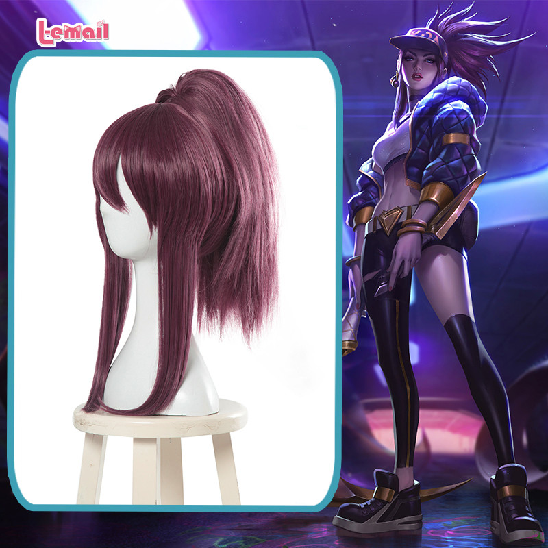 วิกผมคอสเพลย์ Akali จาก KDA Girl Group ในเกม League of Legends