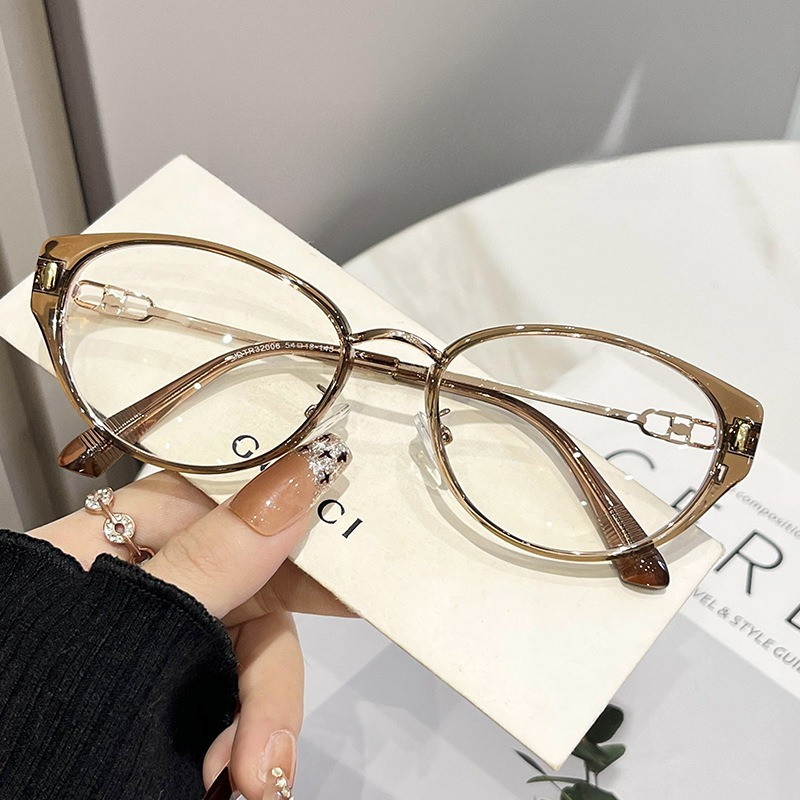 [ZM✨] ปรับองศาตาซ้ายและขวาได้พร้อมแว่นกันรังสีที่แตกต่างกัน / 0 - 425° แว่นสายตาสั้น กรอบแว่นกันรังสีแฟชั่นสำหรับผู้ชายและผู้หญิงพร้อมเลนส์ลดเสียงรบกวน 1050