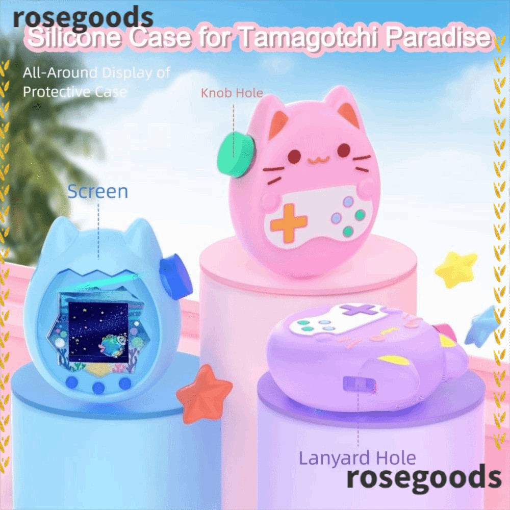 ROSEGOODS Silicone , Fall Resistance for Tamagotchi Paradise Protective Cover, Cartoon Non-Slip Ultr