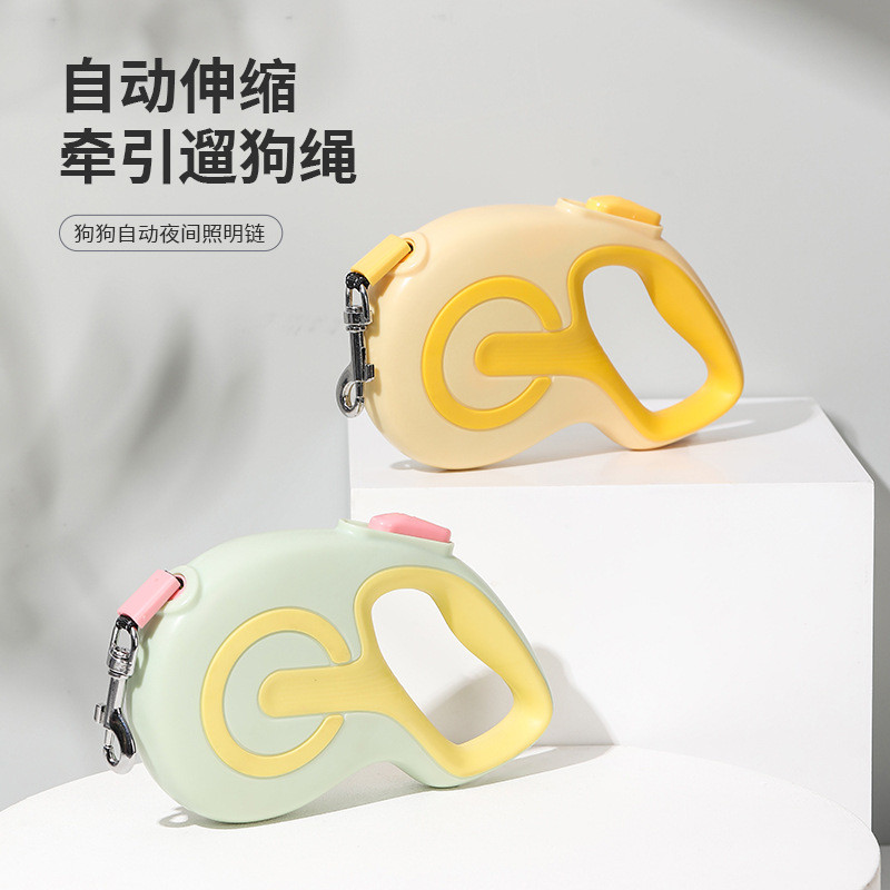 Boleh Tali Anjing Baru 5m Retractable สําหรับสัตว์เลี้ยงขนาดเล็กพร้อมที่จับกันลื่นไนลอนตะกั่วใหม่