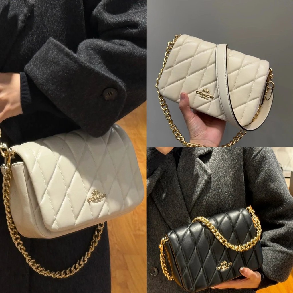 Coach Cloud Bag Quinn Bag สไตล์ใหม่สำหรับผู้หญิง ขนาดเล็ก กลิ่นหอม CY663