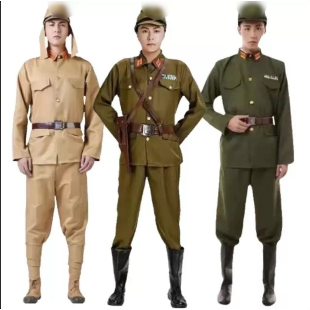 เครื่องแต่งกายคอสเพลย์ทหารญี่ปุ่นผู้ใหญ่สำหรับละคร Wang Er และ Scenario