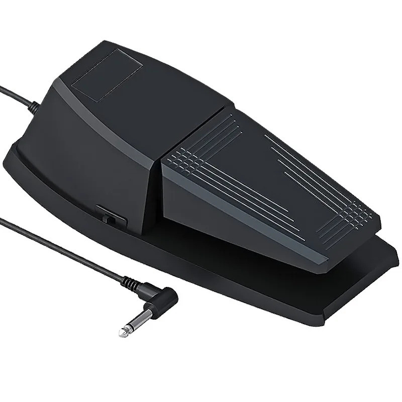 Universal ไฟฟ้าเปียโนคีย์บอร์ด Sustain Pedal Damper Pedal สําหรับ MIDI Synthesizer อิเล็กทรอนิกส์เปี