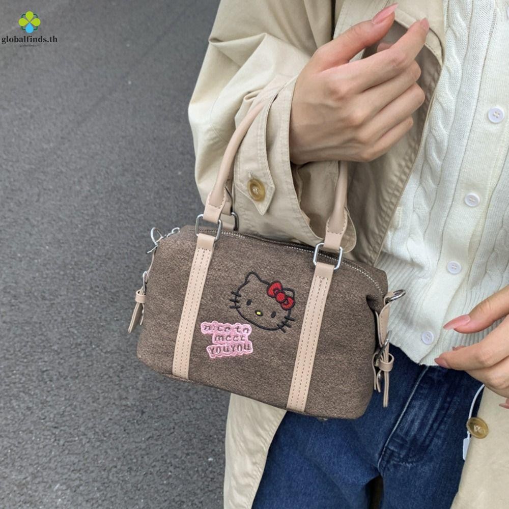 Lewis & Fils Kitty Cat Bowling Bag กระเป๋าแฟชั่นสีโซลิด สไตล์เกาหลี