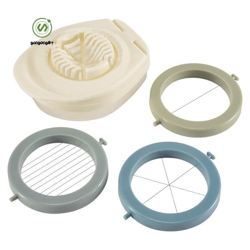 [กังกง1kr]3 ใน 1มัลติฟังก์ชั่เครื่องตัดไข่เครื่องตัดไข่ใบมีดสแตนเลสพร้อมกล่องเก็บสําหรับเครื่องตัดไข่ติดตั้งง่ายใช้งานง่ายก