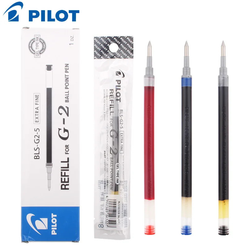 นักบิน 3 ชิ้น/ล็อต BLS-G2 ดร. Grip Gel Refill 0.38 0.5 0.7mm Refill G-2 Gel Refill School Stationery