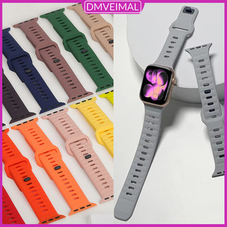 สายข้อมือกีฬากันน้ำสายรัดยางซิลิโคน for Apple Watch Iwatch Ultra 3 2 49มม. Series 11 10 46 42 9 8 7 45 SE 3 44 40 41มม.
