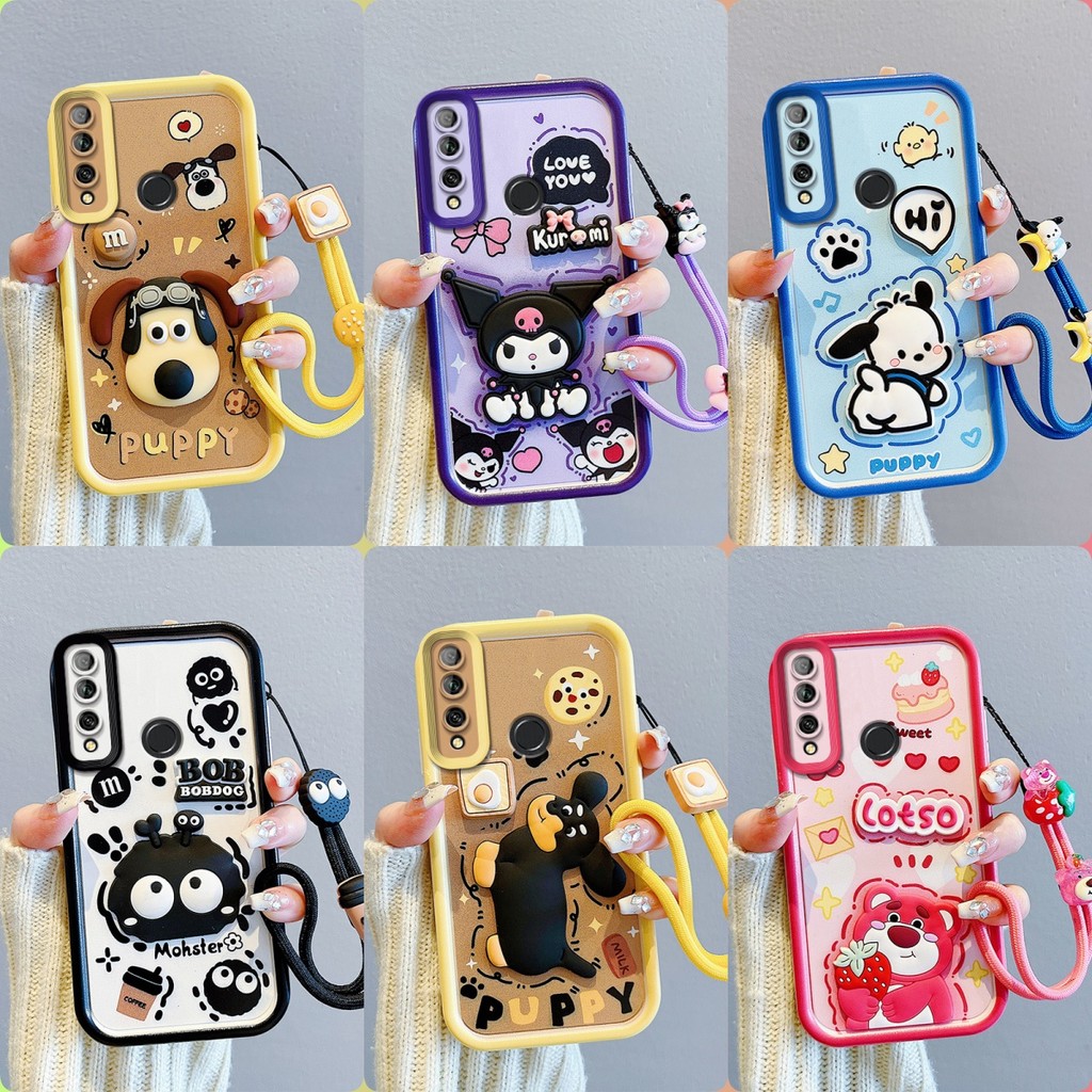 เคส HUAWEI Y9 2019 Y9 Prime 2019 เคสโทรศัพท์ตุ๊กตาสติ๊กเกอร์น่ารัก