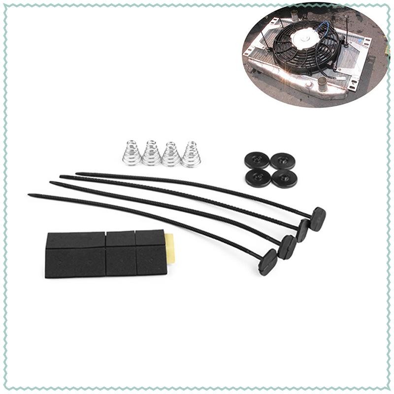 Nuannubbb 1Set Auto Car Universal พัดลมหม้อน้ําไฟฟ้าพัดลม Ventilador ติดตั้งชุดพลาสติกเดิม Ssn คอเต่