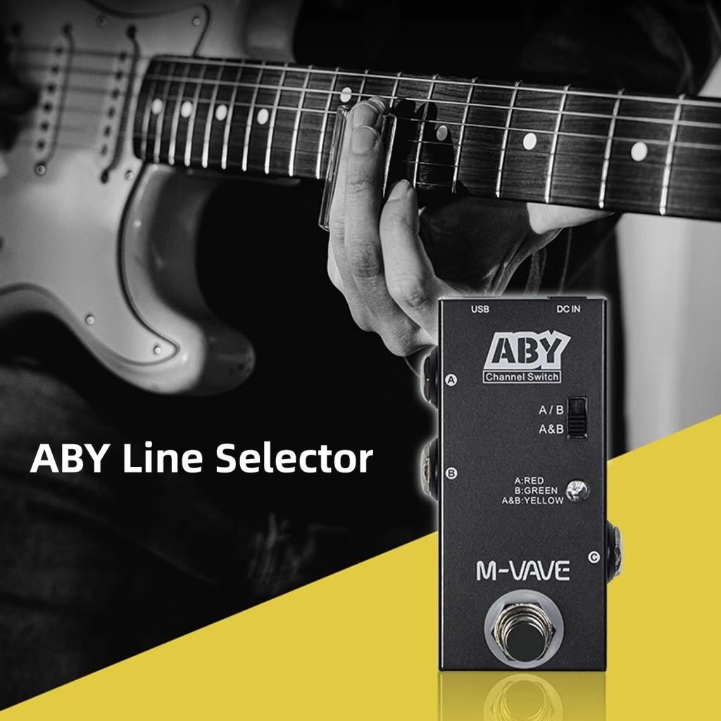 EffectMusic -th Aby Line Selector AB Switch Mini Guitar Effect Pedal Bypass Bass Box - Channel