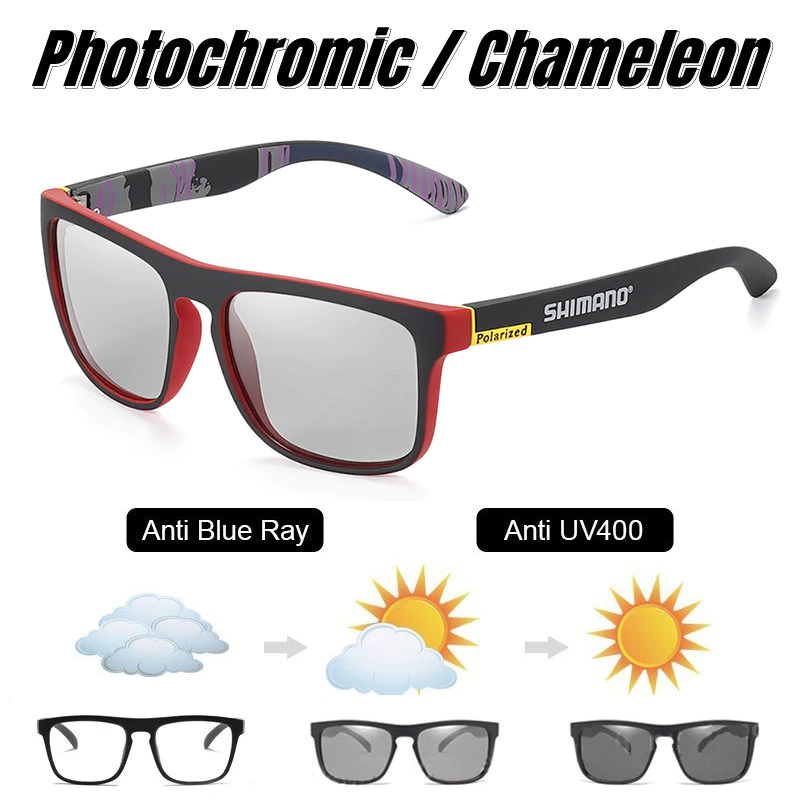 SHIAMNO แว่นตากันแดดกีฬาโพลาไรซ์แบบโฟโตโครมิก UV400 ป้องกันสําหรับผู้ชายและผู้หญิงขี่จักรยานวิ่งตกปลากิจกรรมกลางแจ้ง 732