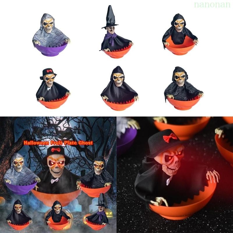 ชามกรีดร้องเคลื่อนไหว Nan Halloween พร้อมกรีดร้อง MotionSensor
