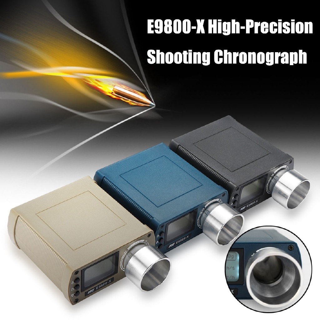 Airsoft BB E9800X ความเร็วยิงเครื่องทดสอบ HighPrecision ยิง Chronograph 10C ถึง 50C 050J FiringKinet