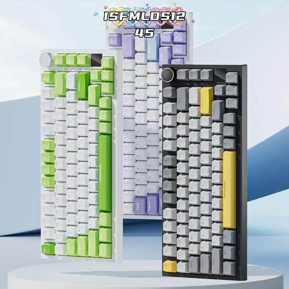 ISFMLDS1245 Gaming Keyboard, Silent 82-Key Mechanical Keyboard, AK820 พร้อม Knob Backlit Office Keyb