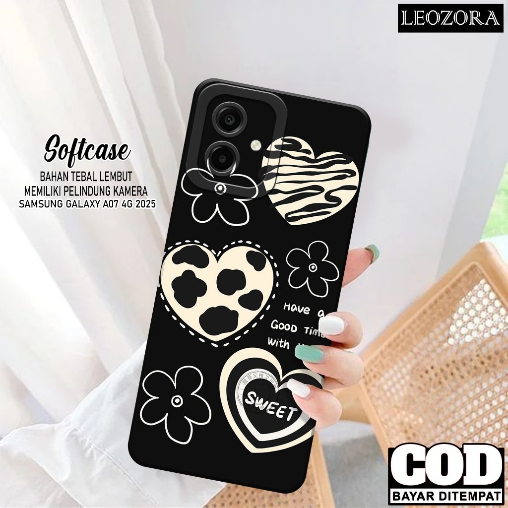 HP Samsung Galaxy A07 4G 2025 กรณีล่าสุด Softcase Pro กล้อง Softcase Samsung A07 4G เคสโทรศัพท์ Sams