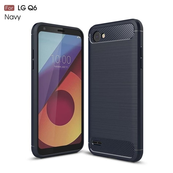 LG Q6 Q6 PLUS CASE RUGGED เกราะคาร์บอน ANTI SHOCK