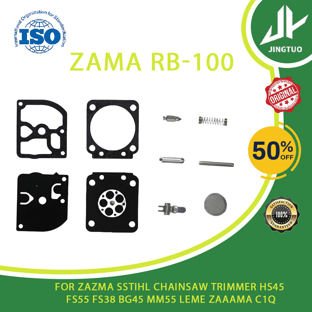 ชุดซ่อมคาร์บูเรเตอร์อะไหล่ RB-100 Membrane Joint สําหรับ Zazma Stihl Chainsaw Trimmer HS45 FS55 FS38
