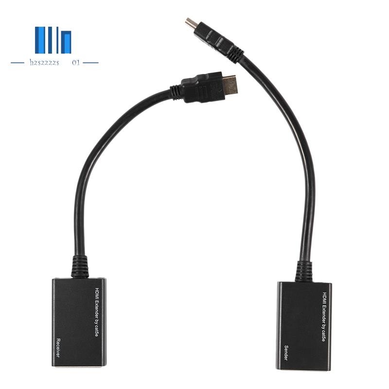 Over RJ45 CAT5e CAT6 UTP LAN Ethernet Extender Repeater 1080P 3D ถึง 100ft