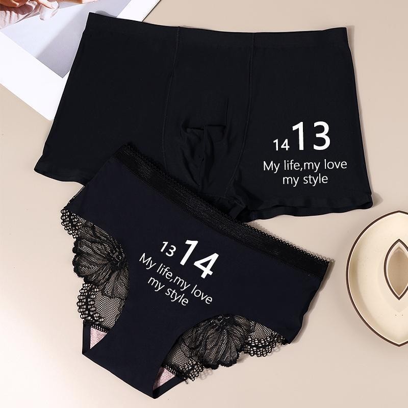 情侣内裤新款情侣款一男一女运动时尚创意夫妻内衣内裤情侣款Couple underwear new couples a man and a woman sports20250924