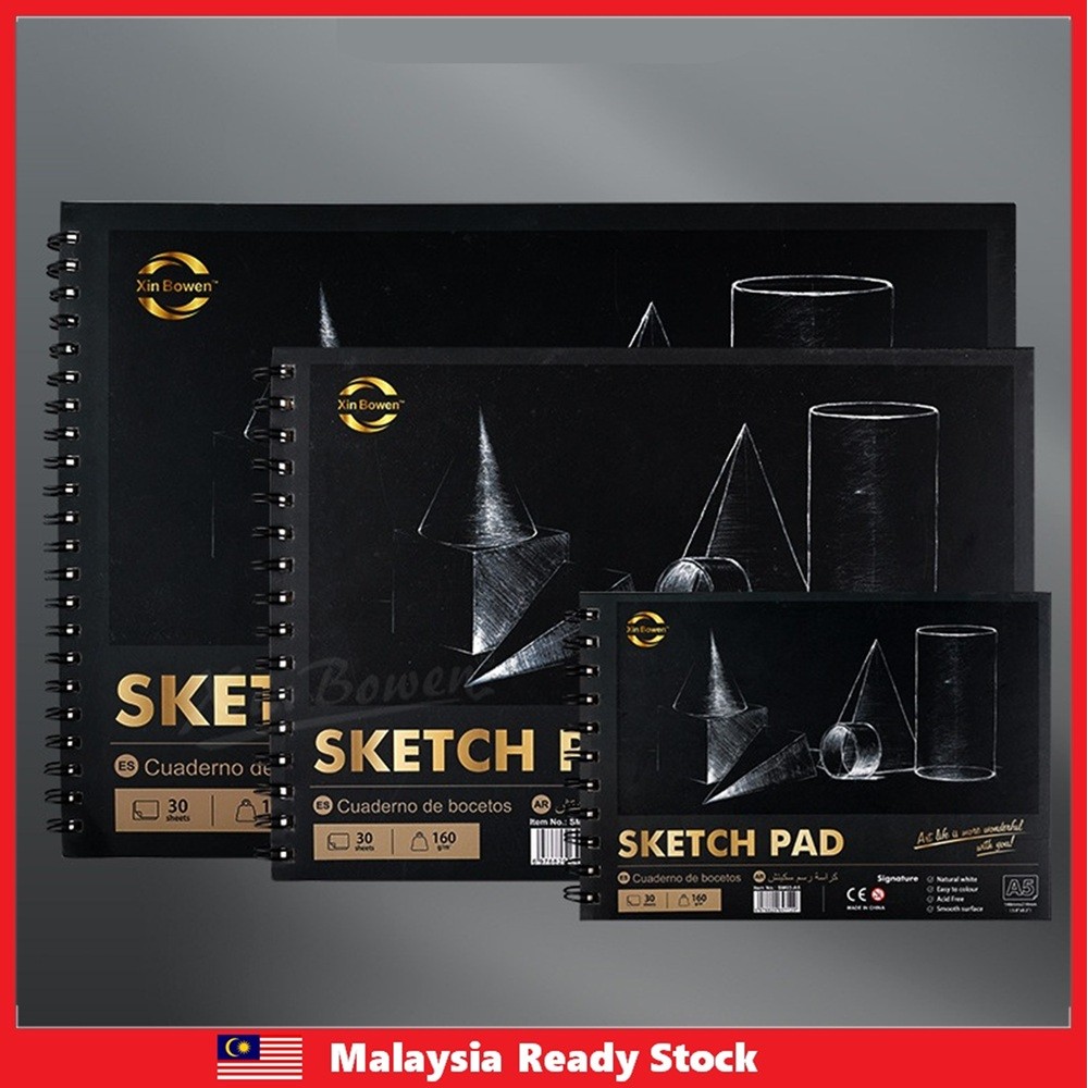 Sketch Book 160gsm A3/A4/A5 Sketch Pad สายไฟ-O Binding