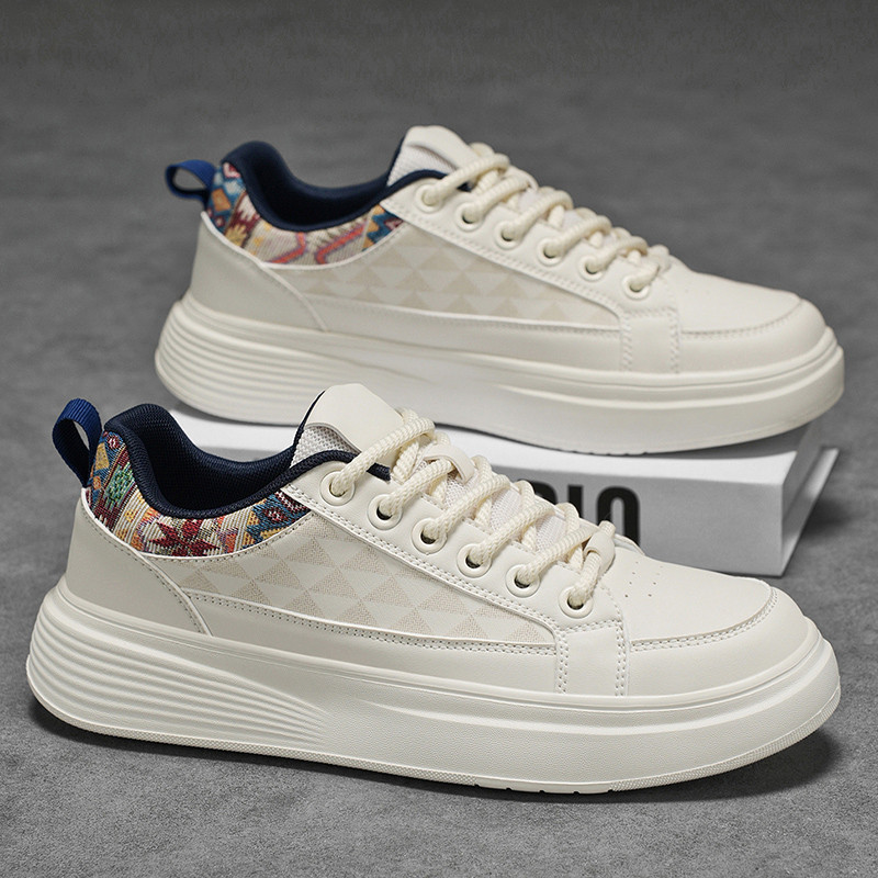 รองเท้าผู้ชายแฟชั่น p รองเท้าผ้าใบ nam All-Match dé รองเท้าผ้าใบ 92JB